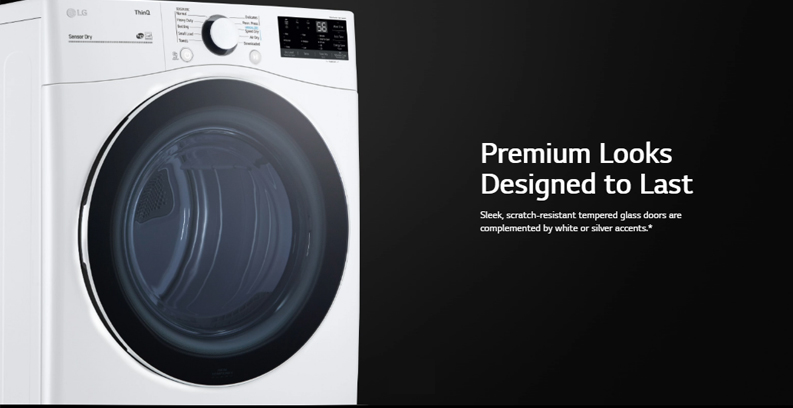 LG Electronics 7.4 cu. ft. White Ultra Large Capacity Electric Dryer